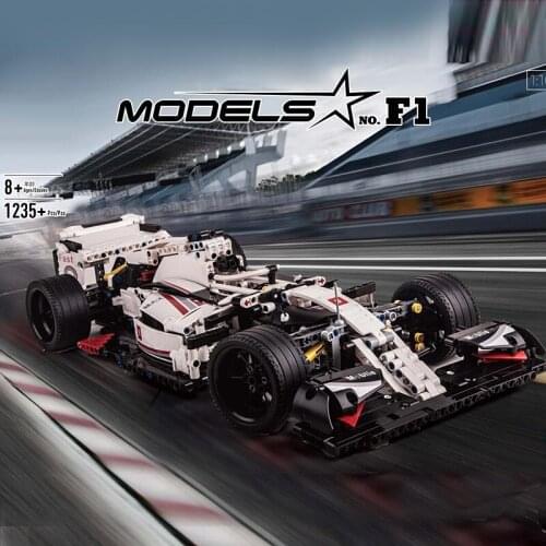 DHL Mould King 13117 1235Pcs City F1 Racing RC Car Remote Control Electric truck Building Blocks bricks Children Toys