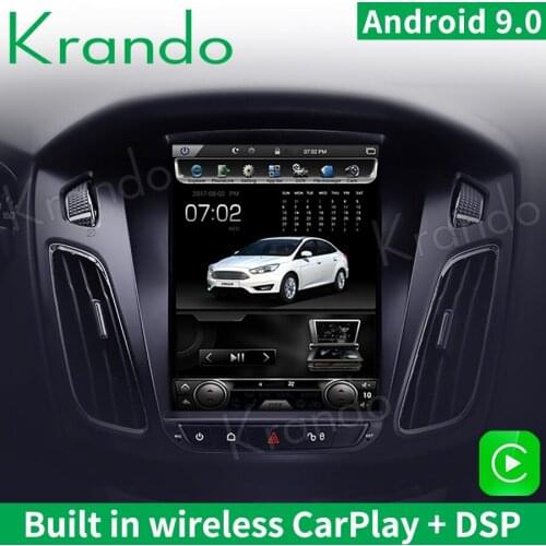 Krando Android 9.0 10.4" for Ford Focus multimedia system 2012+ Tesla style car stereo dvd player android system car navigator