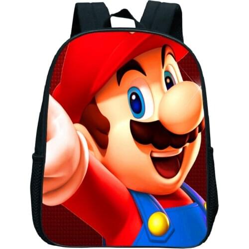 Mario Bros Anime Backpack Children Kindergarten Backpack Kids Book Bag Girls Boys School Bag Mario Backpack Girls School Bags