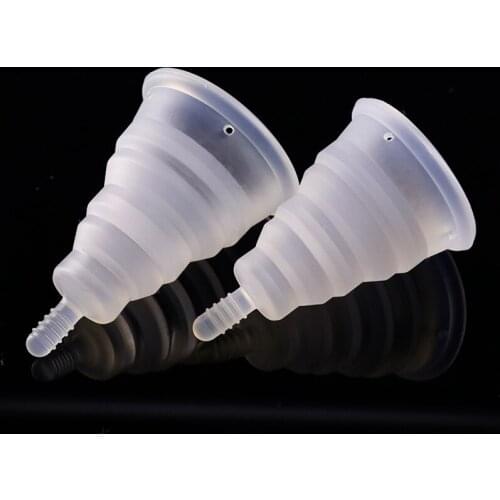 1Pcs Reusable Menstrual Cup Medical Silicone Vaginal Period Cup For Women Feminine Hygiene Comfortable Soft Health Care Tools