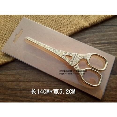 New Arrival 1 X Golden The Eiffel Tower ZAKKA Scissors Vintage Style Antique Design Embroidery Sewing Scissors