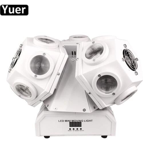 New 3 Head Moving Head Light 18x10W RGBW 4IN1 LED DJ Disco Light DMX512 Strobe Effect Homeparty Wedding Club KTV Stage lights