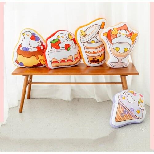 40cm white Goose Duck Dessert Cushion plush Toys Soft Stuffed Animal Pillow Dolls For Kid Birthday Christmas Gift