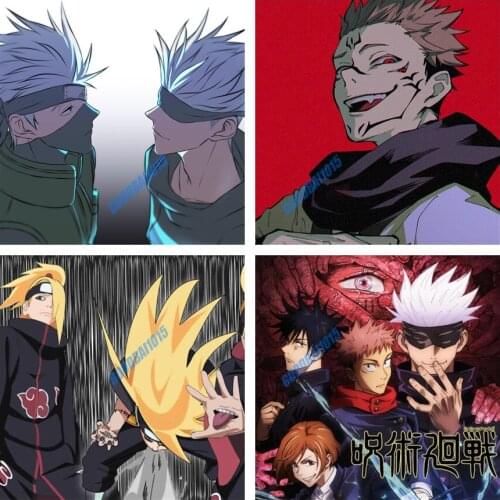 Full Square/Round 5D DIY Diamond Painting Anime "Jujutsu Kaisen " Cross Stitch Kits Mosaic Diamond Embroidery Home Decor