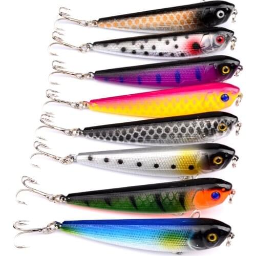 1pc 90mm/9.6g Long Distance Throw Pencil Bait Sea Fishing Lure Vibration Sound Wobbler Crankbait Saltwater Isca Artificial Bait