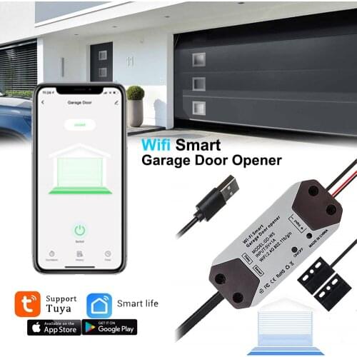 WiFi Smart Garage Door Smart Life APP Remote Control Open Close Monitor Compatible With Alexa Echo Google Home No Hub Require