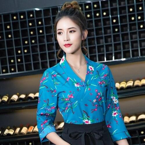 New temperament spa health museum beauty salon beauty uniform technician overalls womens foot bath pedicure technician clothing