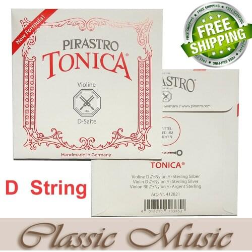 Pirastro tonica violin D string,Ball end,nylon string, Just D sting,(412821),made in Germany,Free shipping ,Retail and wholesale