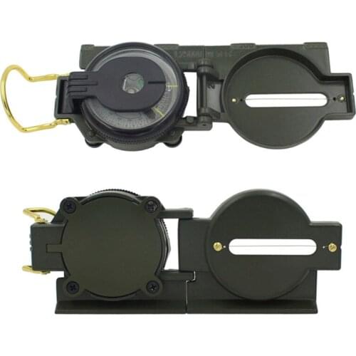 OOTDTY Accurate Pocket Compass, Survival Measuring Scale Map, Small Compass, Orienteering Compass for Lanyard Attachment