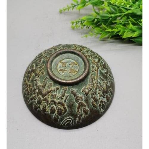 Good luck bronze bowl with hundreds of children and thousands of grandchildren