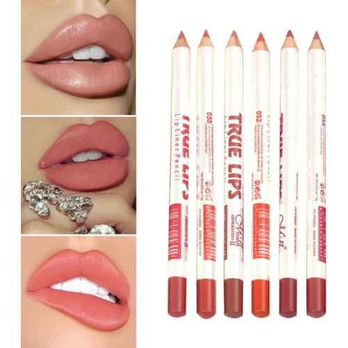 Waterproof Lip Line Lipstick Pen Long-lasting Red Lip Lipstick Pencil Nude Makeup Velvet Sexy Lips Make Up B5T0