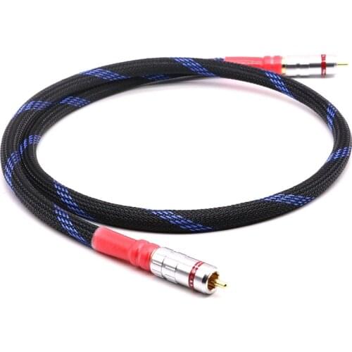 High quality OFC Copper digital coaxial audio cable hifi digital RCA CABLE 1m