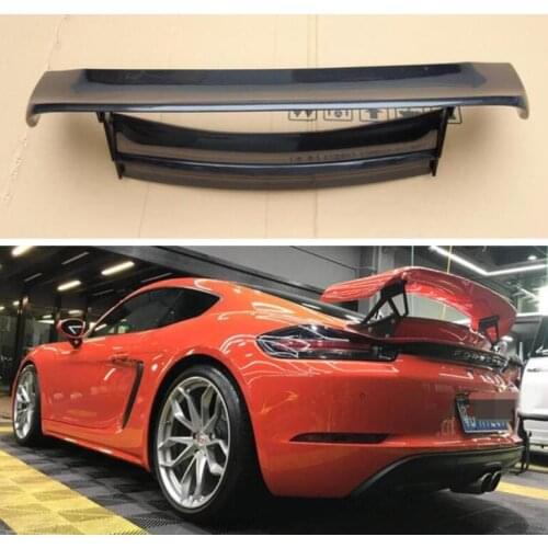 High Quality CARBON FIBER REAR WING TRUNK LIP SPOILER FOR Porsche 718 Cayman Boxster 2016 2017 2018 2019 2020