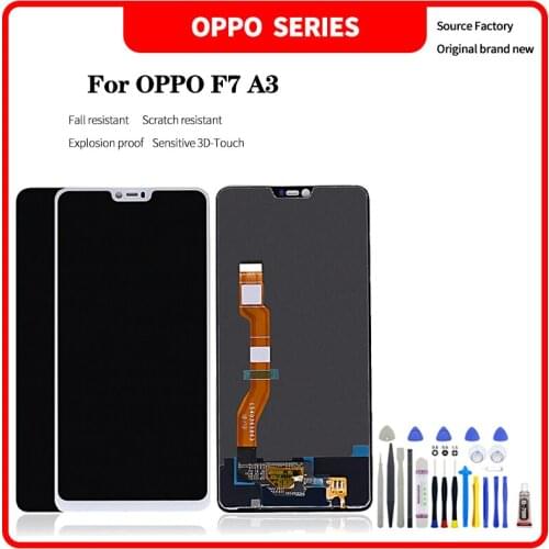 For OPPO F7 A3 LCD display High quality HD brand new screen assembly with Disassembly tools