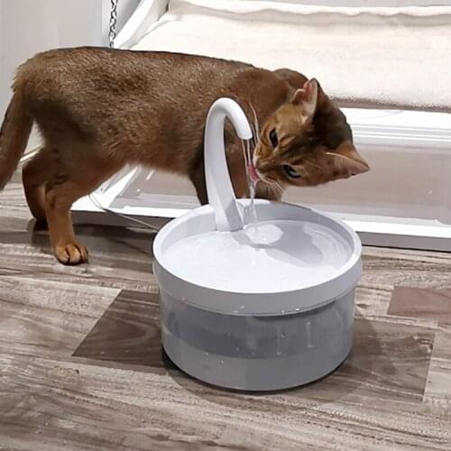 1pc Cat Water Fountain Dog Drinking Bowl LED Pet Automatic Water Feeder Drink Filter For Pet Supplies