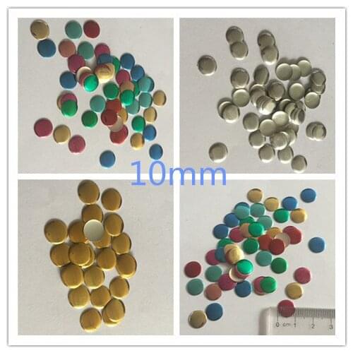 Hot-Fix Rhinestuds Round Shape 10mm Silver/Gold/Color mixed DIY For Garment Accessories Heat Transfer Hot Fix Studs 1000pcs