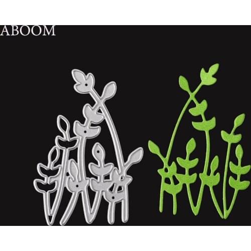 ABOOM 1PC Grass Metal Cutting Dies Stencil Embossing Card Scrapbooking Album Decoration Craft Die Cutting Template