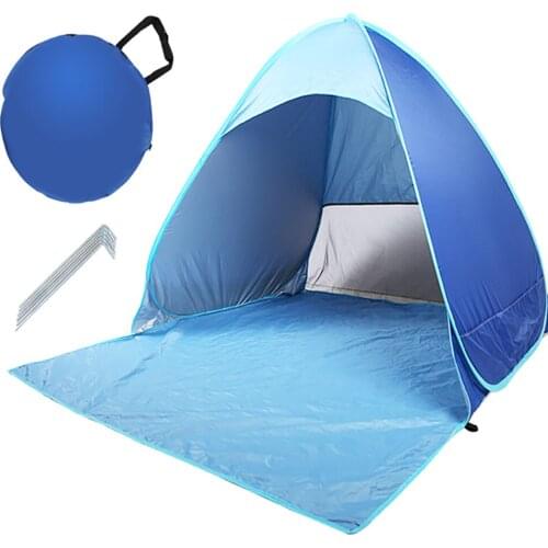 RIVERSIDE Automatic Instant Pop Up Tent Potable Beach Fishing Tent Lightweight Outdoor UV Protection Camping Tent Cabana