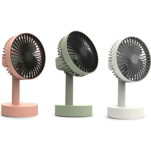 Wireless Rechargeable Desk Fan Portable Ultra-quiet Creative Electric USB Fans Silent Mini Desktop Fan For Dorm Home 20CC