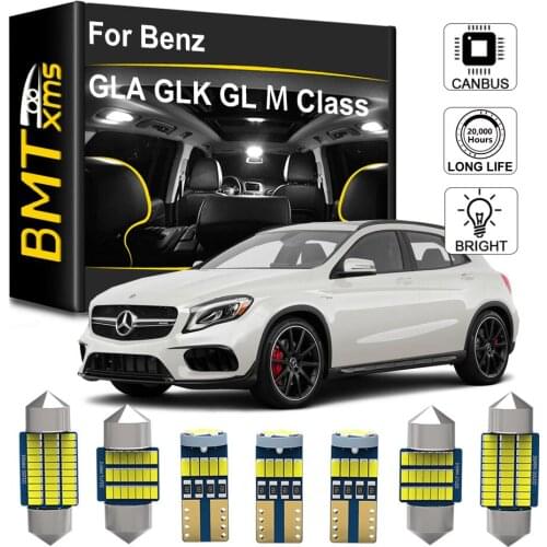BMTxms Canbus For Mercedes Benz M ML GL GLK GLA W163 W164 W166 X164 X166 X156 X204 Fashion Car LED Interior Dome Map Light Lamp