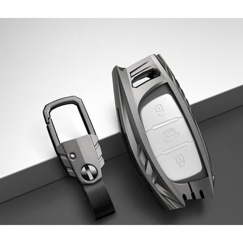 Zinc Alloy Material Car Key Case for Hyundai I10 I20 I30 HB20 IX25 IX35 IX45 TUCSON Avante Key Cover Holder Car Accessories