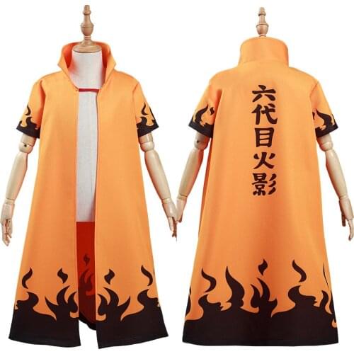 Kids Anime 6th Hokage Hatake Kakashi Cosplay Costume Kids Cloak Coat Halloween Carnival Suit