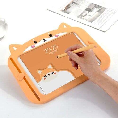 Kids Cartoon Cover For iPad 10.2 10.9" 2020 2021 Pro 9.7 10.5 11 Air 1 2 3 4 tablet case silicon Stand shell Funda with Pen slot