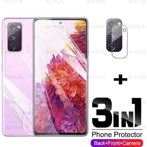 Hydrogel Film for Samsung Galaxy S20 FE 5G 6.5 inch Front+Back Screen Protector for samsung samsun s 20 20s fe ​Camera Glass