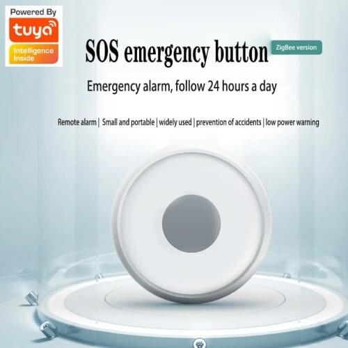 Remote control button of Tuya smart ZigBee SOS alarm Hospital remote control wireless emergency button for the elderly