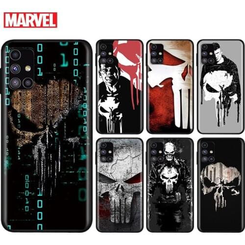 Marvel Punisher For Samsung Note 20 10 9 8 Ultra lite Plus Pro F62 M62 M60 M40 M31S M21 M20 M10S Soft Phone Case