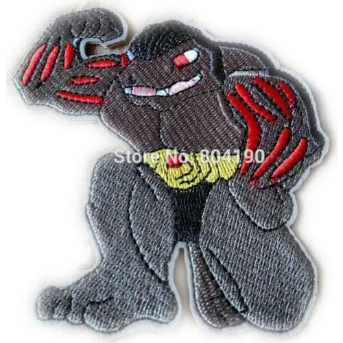 4" Machoke Go Team logo Iron On Patch HOT Embroidered Sew On Emblem badge applique Costume Cosplay