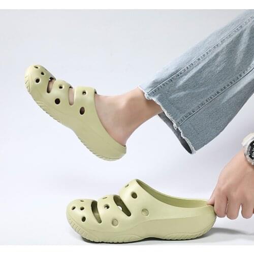 2021 new Dongdong shoes outdoor sandals beach slippers fashion men shoes summer breathable comfortable casual shoes Plus size 46