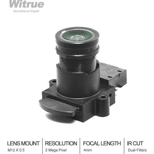 Starlight Lens 2MP 4mm Fixed Aperture F1.5 For SONY IMX290/291/307/327 Low Light cctv lens with IR cut filter