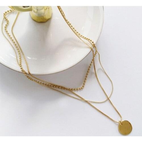 Punk hip-hop multi-layer beaded necklaces for women and men simple minimalist necklaces for women jewelry parties 2020