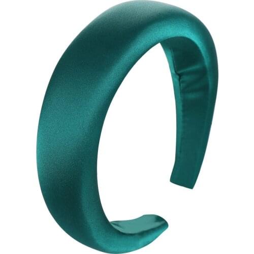 Foam Sponge Woman Hair Bands Fashion Satin Vintage Sweet Girls Hair Headband Internet Celebrity Ins Elegant Simple Lady Turban