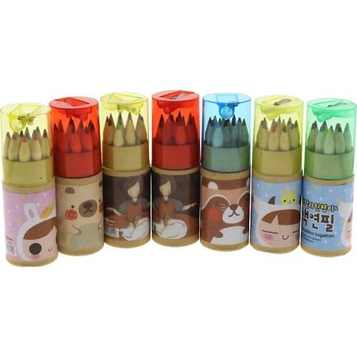 Multicolor Pencil 12 Colors Artist Professional Fine Drawing Painting Sketching Writing Drawing Pencil Box Cases Mini Stationary