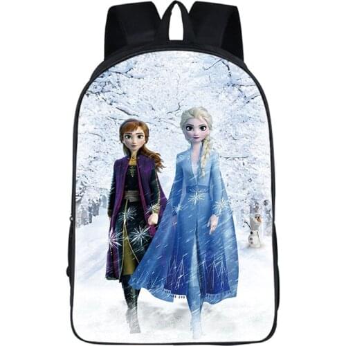 Disney Frozen Elsa Girls Backpack Baby Children Kindergarten Nursery School bag An-ti Lost Kids Student Mochila Escolar