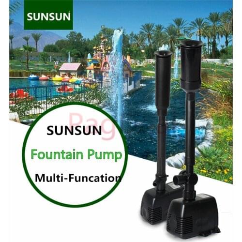 SUNSUN 8W-40W Garden Pond Pump Decorative Mini Water Fountain Pump Submerged Pump Oxygen Filter Aquarium Water Pump free ship