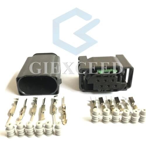 6 Pin 1-967616-1 7M0 973 119 Female Male Accelerator Pedal Plug For BENZ BMW Throttle Valve Sensor Socket Connector