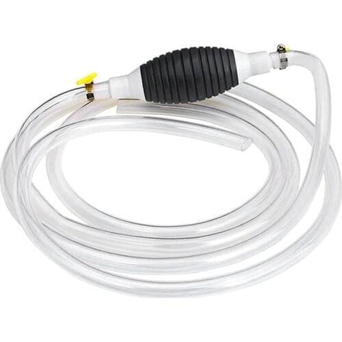 High Flow Siphon Hand Pump Portable Manual Car Fuel Transfer with 2M Syphon Hose Car Styling
