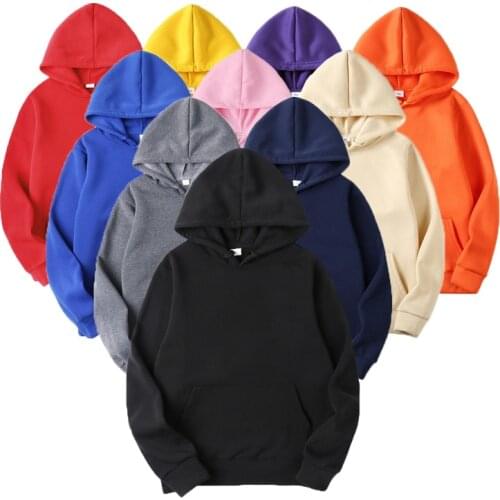 Hot Sale Fashion Mens Hoodies Spring Autumn Male Casual Hoodies Sweatshirts Mens Solid Color Hoodies Sweatshirt Tops Pullovers