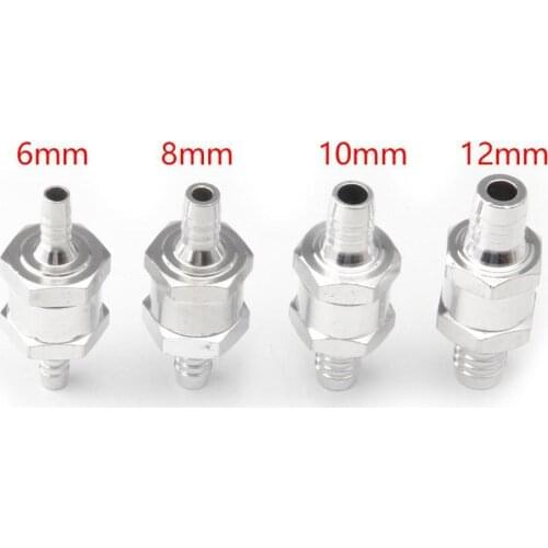 Fuel Pump One-way Check Valve 6/8/10/12 Aluminum Alloy One-way Valve Car Marine Oil Pump Professional Accessories Auto Parts