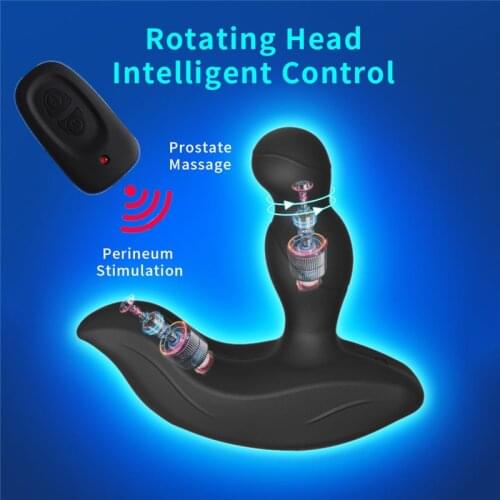 11 Mode Vibration Tickling Rotating Massage Prostate Orgasm Vibrator Dildo G-Spot Stimulate Butt Plug Erotica Toys For Men Woman