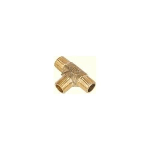 1pcs 3 ways 1/2" BSP Tee Male Connection Pipe Brass Coupler Adapter