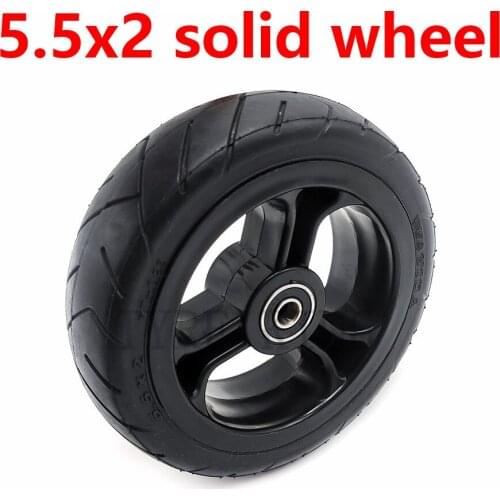 5.5x2 Solid Wheel 5.5 Inch Fast Wheel 5.5*2 Solid Tire with Plastic Hub for Fastwheel F0 Electric Scooter Accessories