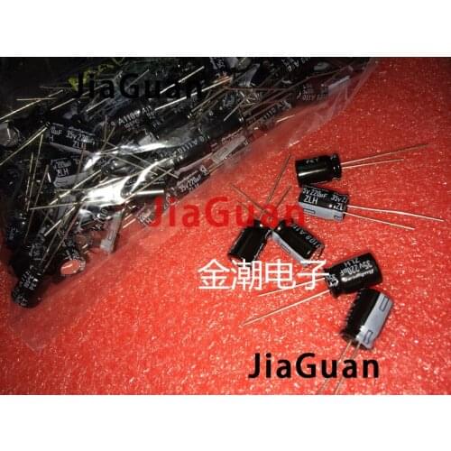 50PCS NEW RUBYCON ZLH 35V220UF 8X11.5mm 105 degrees 220UF/35V high frequency low resistance and long life zlh 220uF 35v