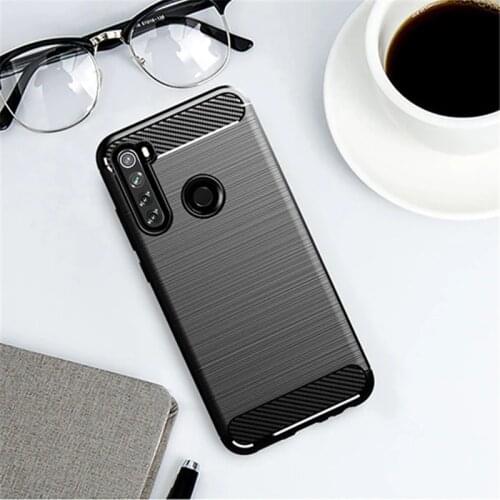 For Xiaomi Redmi Note 8T Case Poco X3 M3 Silicone Carbon Fiber Cover For Redmi Note 10 Pro Case For Xiaomi Poco F3 X3 Pro Case