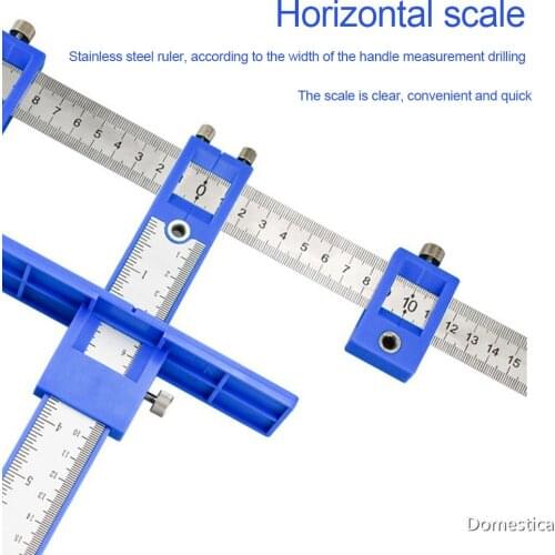 Woodworking Hole Locator Multi-functional Wood Furniture Adjustable Auxiliary Installers Hole Saw Drill Punch Locator Tools