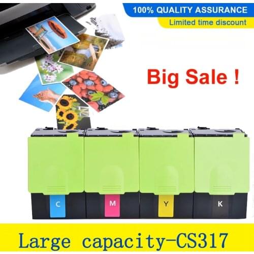 Toner Cartridge Compatible Lexmark CS317 CS317dn CS417 CS417dn CS517de CX317dn CX417de CX517de Ink