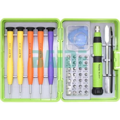 36 in 1 Set 28 Screwdriver Bit Green Combination Tools Screwdriver Set High Quality Tool Kit for Phone PC Electronics 20set/lot